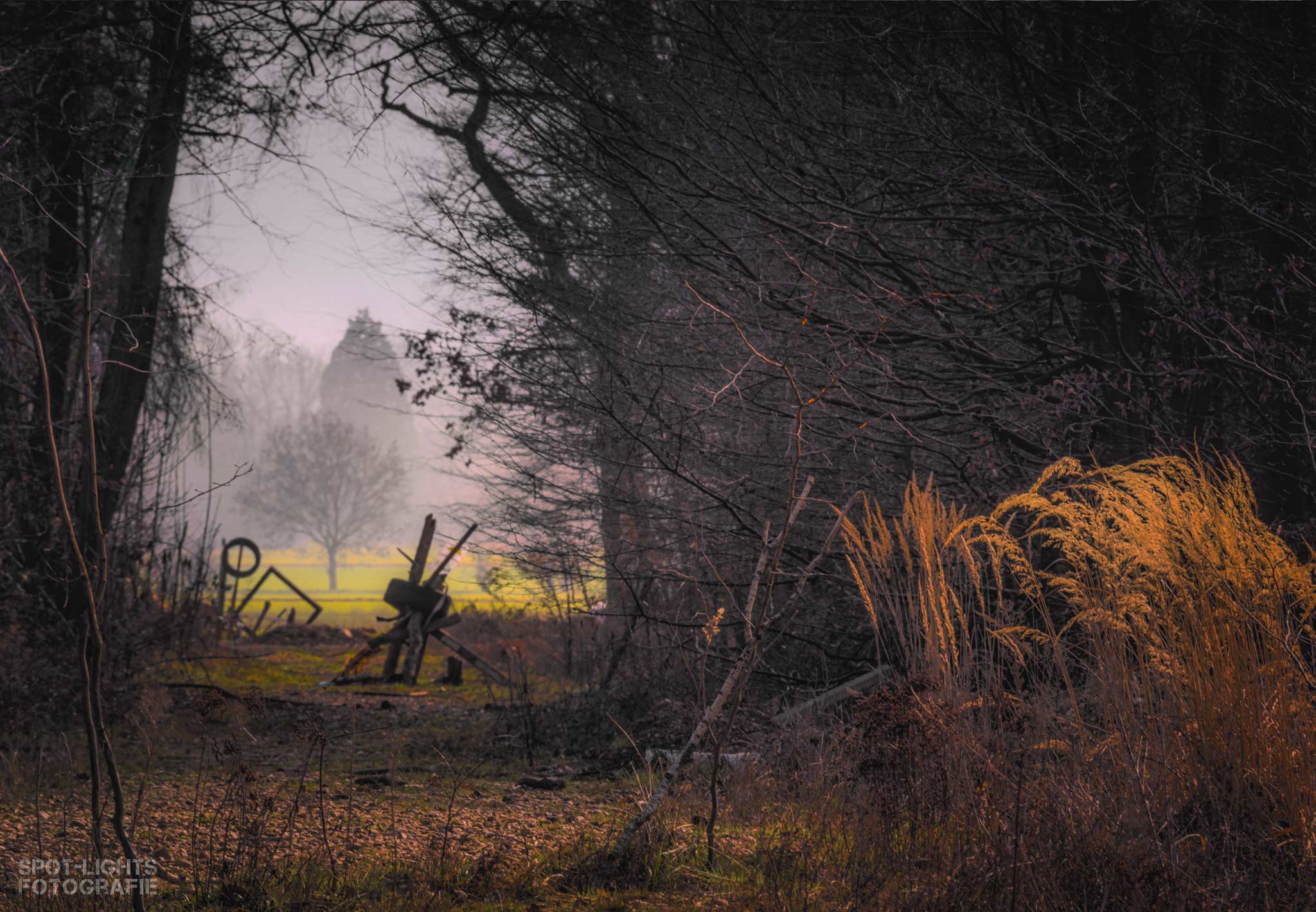 Wegsperre im Hambacher Forst